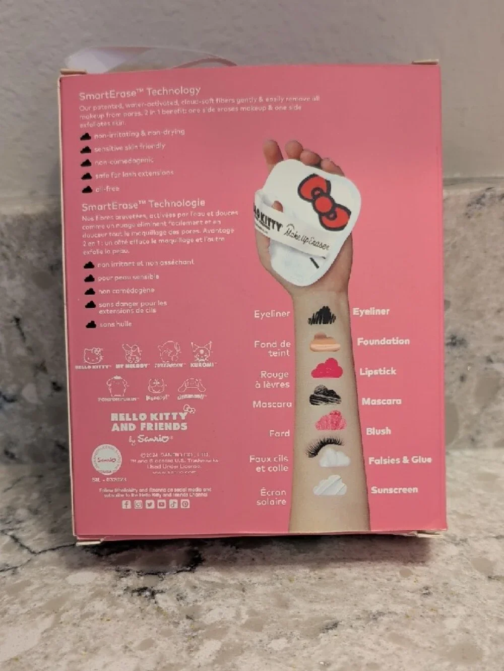 MakeUp Eraser Hello Kitty & Friends Pink 7-Day Set